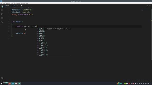 Задача 529. Длина отрезка. acmp.ru C++ смотреть онлайн
