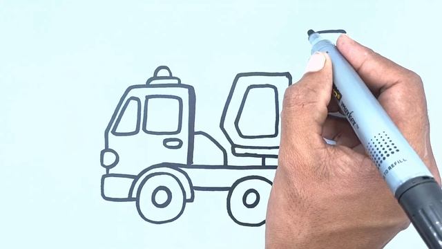 Drawing, painting and coloring Crane for Kids смотреть онлайн
