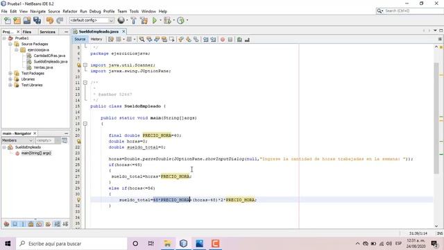 Ejercicio #53 Java.- Calcular sueldo de empleado, en concepto de horas extras trabajadas. смотреть онлайн