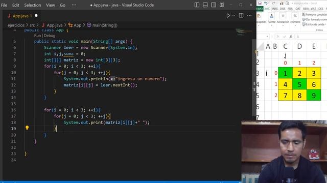Sumar la diagonal principal de una matriz en java смотреть онлайн
