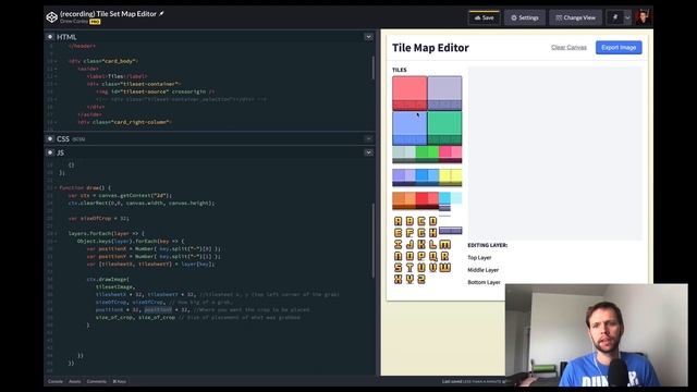 How to build a Tile Set Map Editor using HTML Canvas смотреть онлайн