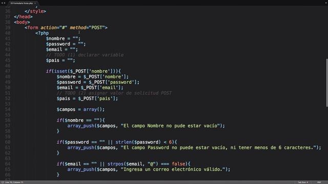 Validar listas en formularios | Curso PHP y MySQL #11 смотреть онлайн