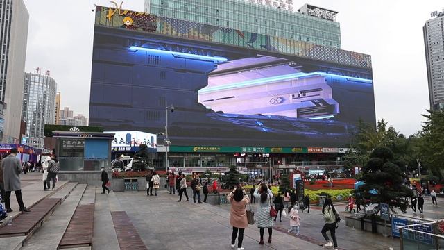 Naked eye 3D giant screen debuts in Chongqing смотреть онлайн