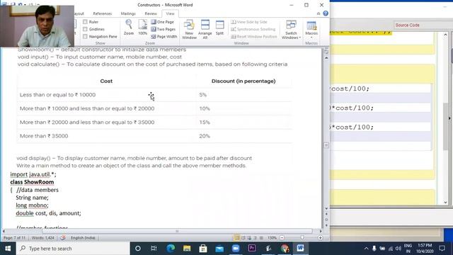 Java program on Non Parameterized Constructor class ShowRoom by Akash Sir смотреть онлайн