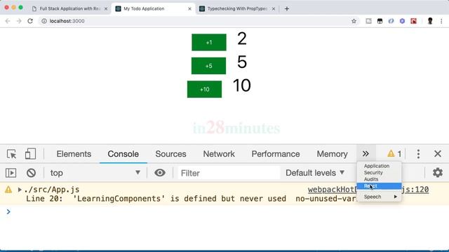 Lession 23 - Using React Developer Tools Chrome Plugin смотреть онлайн