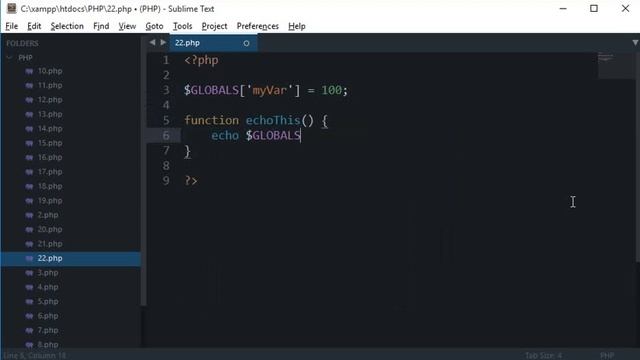 PHP Tutorial 22: Global Variables смотреть онлайн