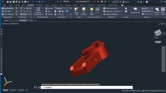 #YouTube Short - AutoCAD 3D Model Lever Hub Dwg.# смотреть онлайн