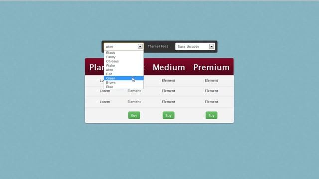 Pricing tables script, Bootstrap and Pure CSS version смотреть онлайн