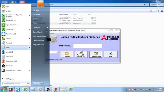 Unlock Password PLC FX 1S,1N,2N _ Crack Password PLC Mitsubishi FX