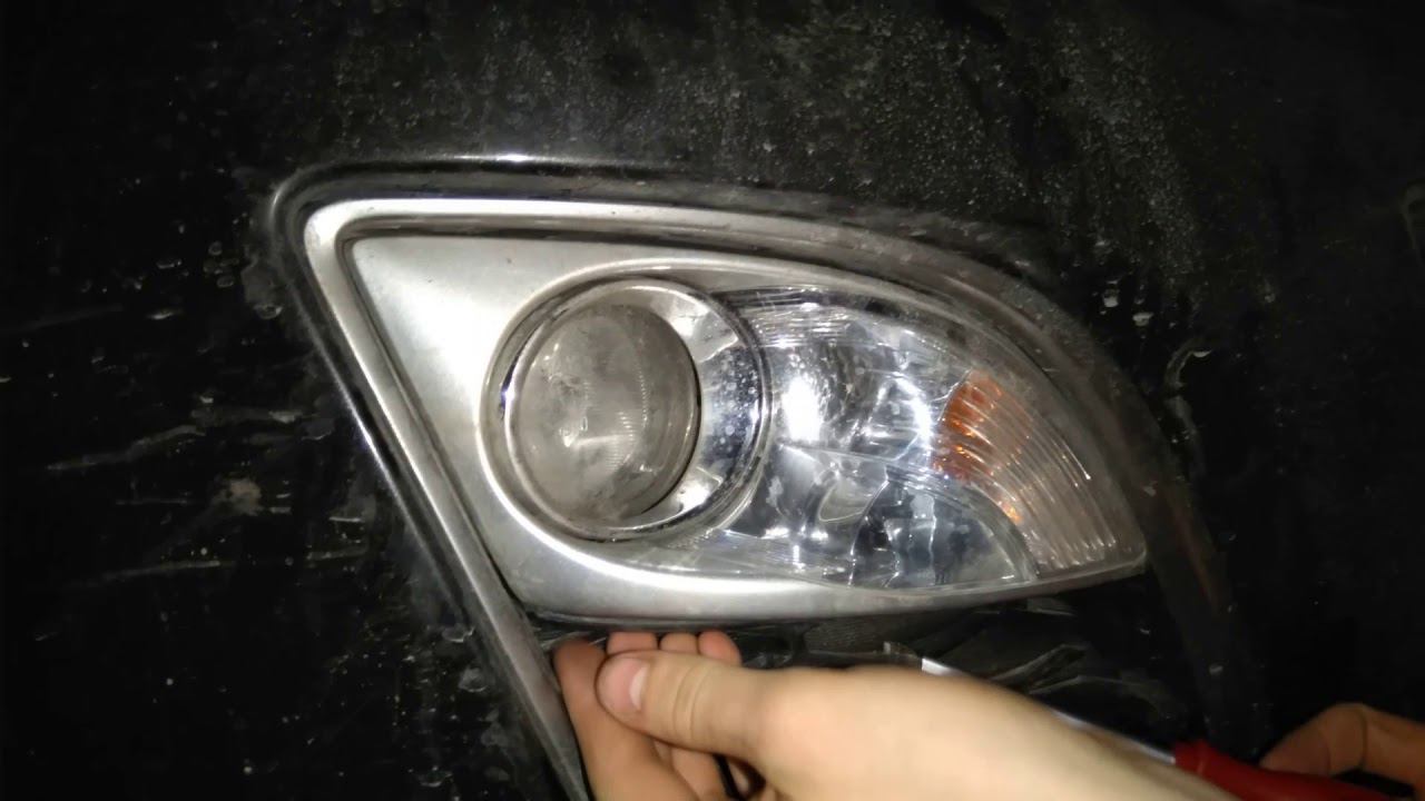Как поменять лампочку в габаритах и противотуманной фаре mazda cx-7 смотреть онлайн