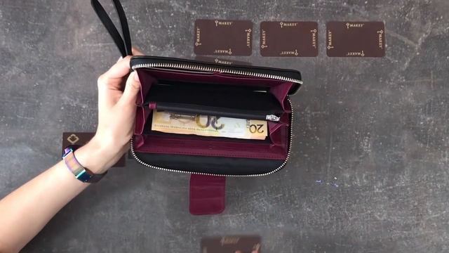 Новинка! Кожаное портмоне классического дизайна от "Макей". Подарок для женщины. Выбрать подарок. смотреть онлайн