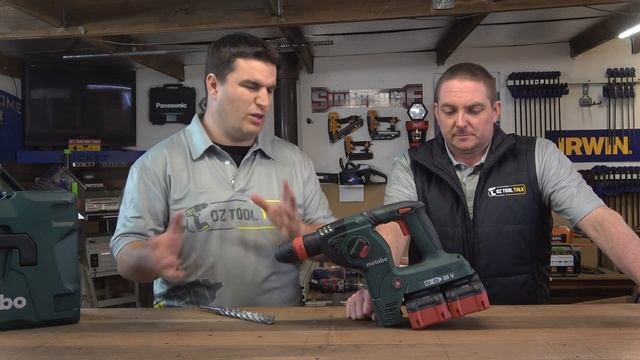 Metabo TWIN 18V SDS-Plus Rotary hammer drill, with 7AH BATTERIES - KHA 36-18 LTX 32 смотреть онлайн