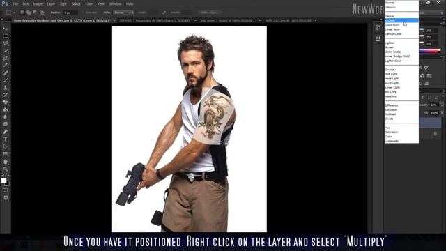 Comment créer de tatouages sur les photos avec Adobe Photoshop 2019 смотреть онлайн