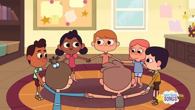 Make a Circle Getting faster 점점 빨라져요 3회 반복 Super simple songs смотреть онлайн