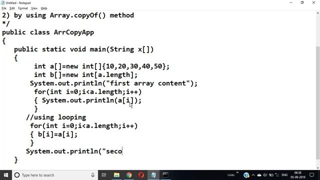 what are the different way of copying array in to another array смотреть онлайн
