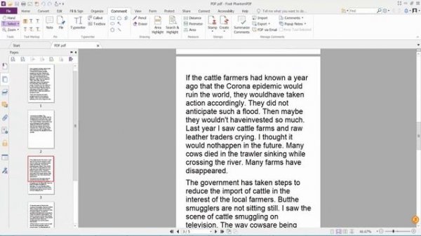 How to Copy Text From a PDF File in Foxit PhantomPDF