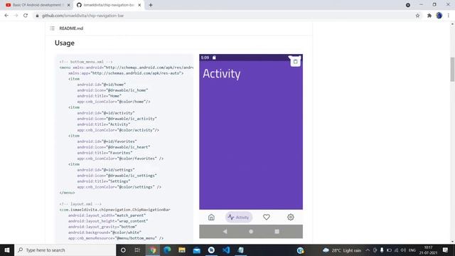 How to make beautiful bottom navigation view in android || by learningbuddy смотреть онлайн