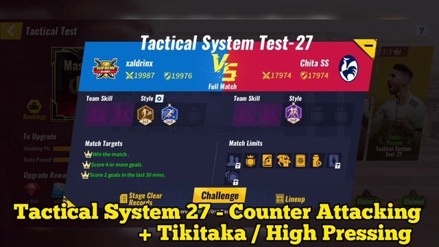 Football Master 2 Tactical System Test 25 , 26 , 27 Style Test 4 , 5 , 6 - how to complete test смотреть онлайн