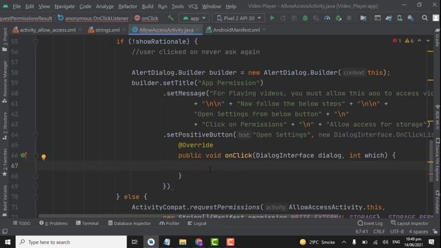 Video Player App in Android Studio (Part 2) | Request a Runtime Permission смотреть онлайн