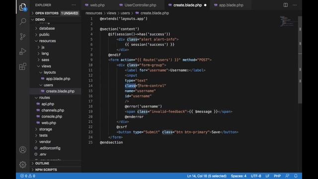 Laravel basic validation with Blade components in Hindi смотреть онлайн