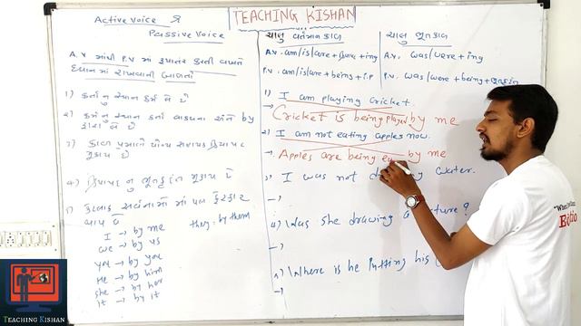 Active and Passive voice for Continue Present and Past Tense in English Grammar By Hardik sir смотреть онлайн