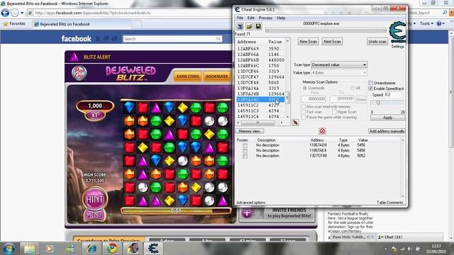 facebook bejeweled blitz time hack tutorial смотреть онлайн