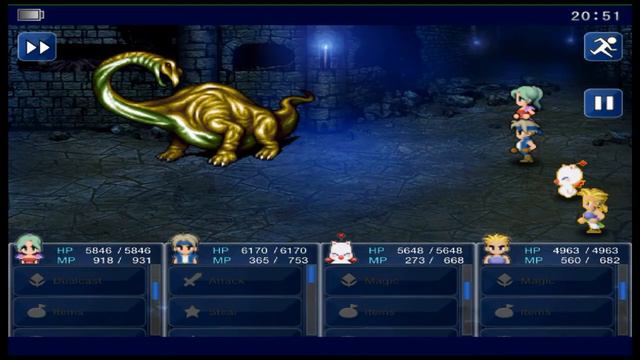 Final Fantasy VI ( iOS/Android ) Dragon's Den : Gold Dragon 竜の巣 : イエロードラゴン смотреть онлайн