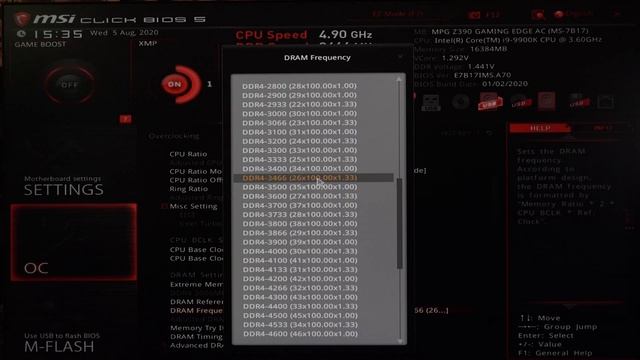 Тайминги для разгона Kingston HyperX Predator HX430C15PB3K2/16 + MSI Z390 MPG GAMING EDGE AC смотреть онлайн