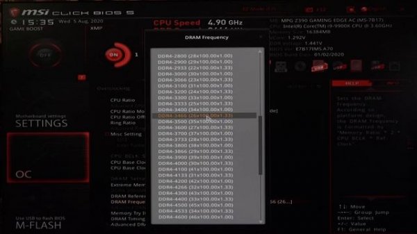 Тайминги для разгона Kingston HyperX Predator HX430C15PB3K2/16 + MSI Z390 MPG GAMING EDGE AC