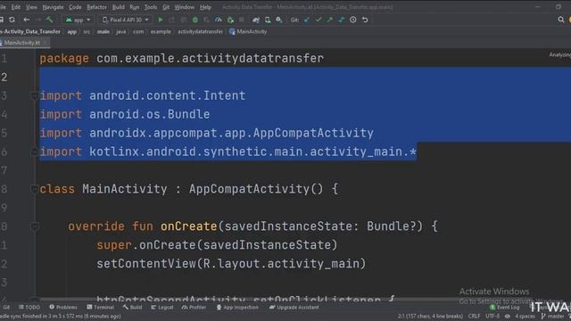 ANDROID - ACTIVITY DATA TRANSFER || TUTORIAL IN KOTLIN смотреть онлайн