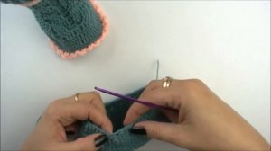 Пинетки сапожки с узором коса