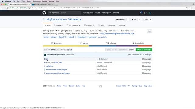Python eCommerce | Build a Django eCommerce Web Application : Using GitHub смотреть онлайн