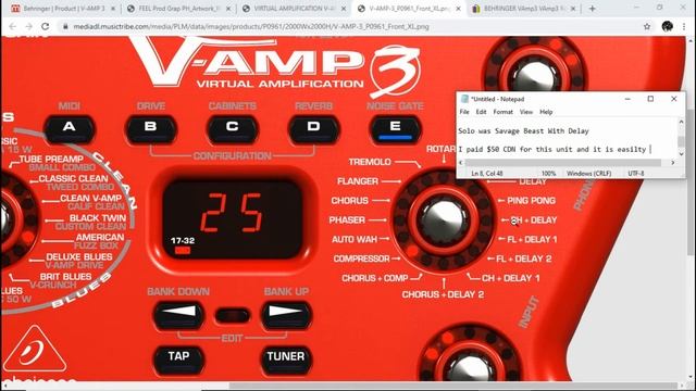 Behringer Vamp 3 Metal Demo смотреть онлайн