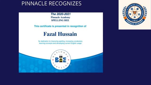 SCRIPPS Spelling Bee Recognition 2020-2021