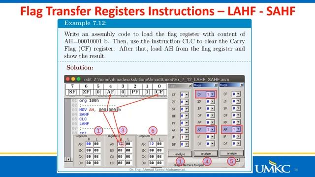 Ch7 P7 - Data Transfer Instructions of 8086 Microprocessor | LAHF, CLC, and SAHF. смотреть онлайн