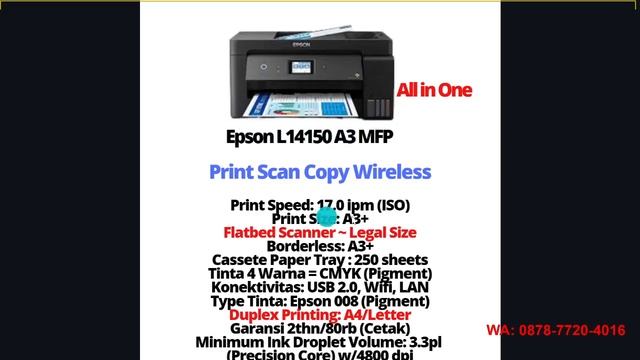 Printer A3 Epson L1300 L1800 M15140 L14150 L15150 L15160 смотреть онлайн