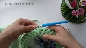 Узор Ротанг. Соединение ряда и переход на новый ряд.  Ротанг крючком. Вязание крючком.