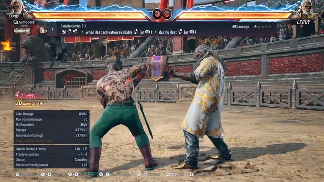 Leroy 75 DMG Combo Tekken 8 смотреть онлайн