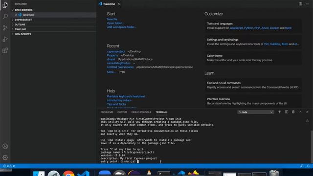 Cypress Introduction, project initialisation and dependency setup Lecture -2 смотреть онлайн