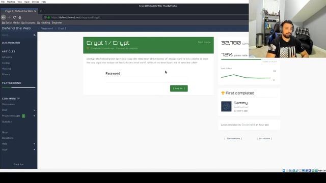 Defend The Web - Crypt1 with CyberMunky @ Exploit Security [SOLUTION] смотреть онлайн