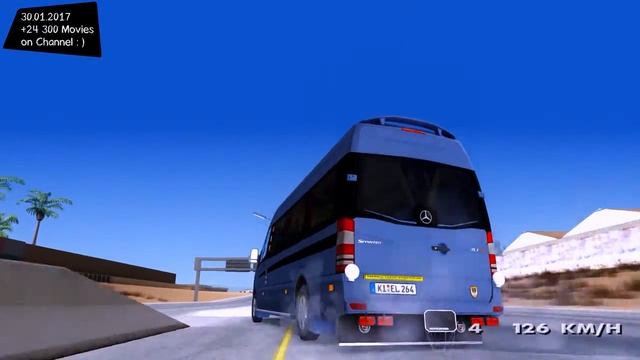 Mercedes Benz Class Sprinter - GTA San Andreas 1440p / 2,7K 60FPS _REVIEW смотреть онлайн