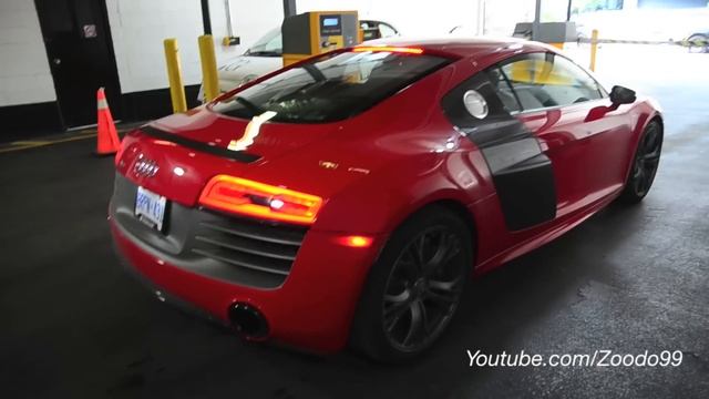 INSANE!! - Audi R8 V10 Plus revs!! смотреть онлайн