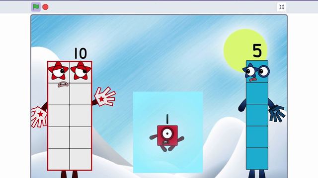 Number blocks 1 is frozen   numberblocks angry angrybirds coding cartoon fyp fanart 12
