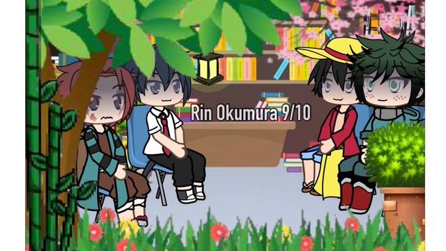 Anime characters react || Blue Exorcist & One Piece || 1/2 made by: ionshii смотреть онлайн