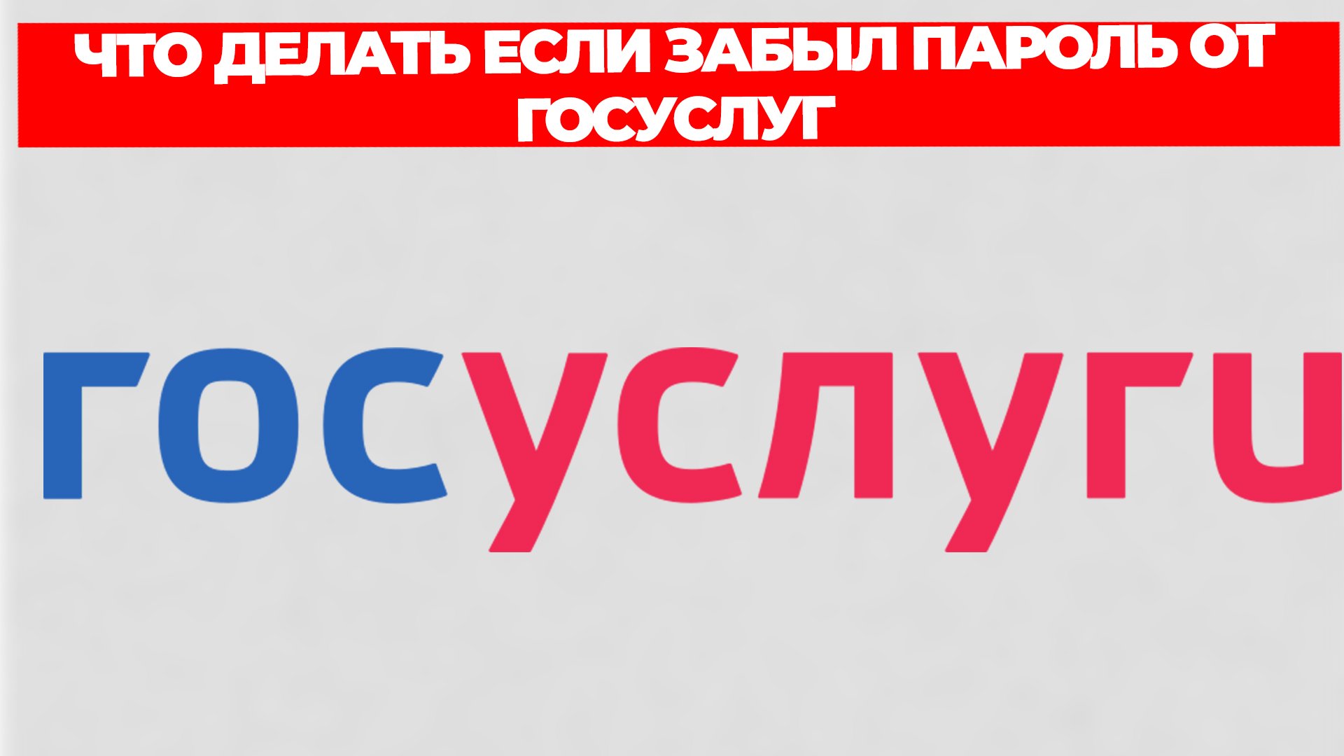 ЧТО ДЕЛАТЬ ЕСЛИ ЗАБЫЛ ПАРОЛЬ ОТ ГОСУСЛУГ смотреть онлайн