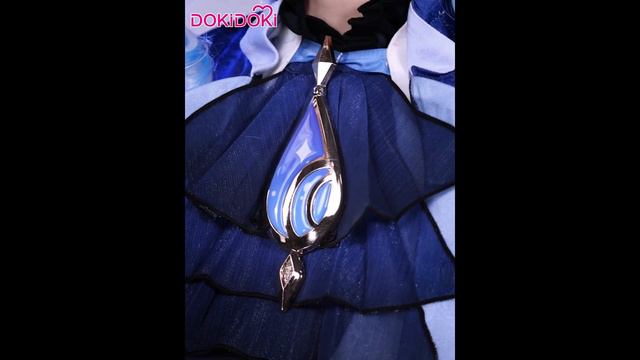 DokiDoki-SR Game Genshin Impact Cosplay Fontaine Furina Costume / Shoes Dark Furina Focalors смотреть онлайн