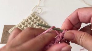 Рельефные столбики | Узор ВАФЕЛЬКА крючком