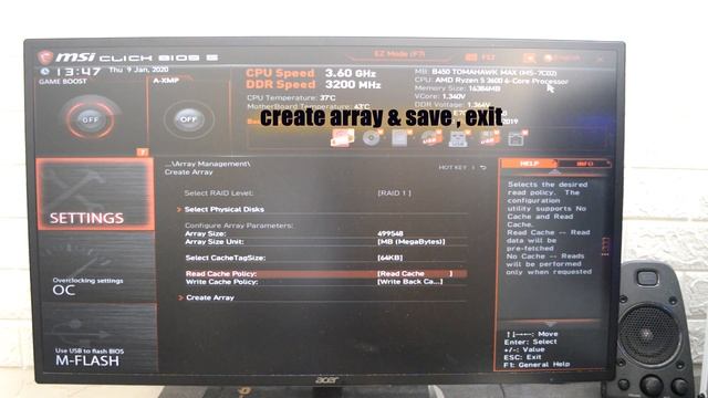 RAID Setup (BIOS)  MSI Motherboard