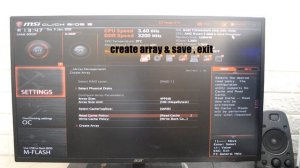 RAID setup (BIOS)  MSI motherboard