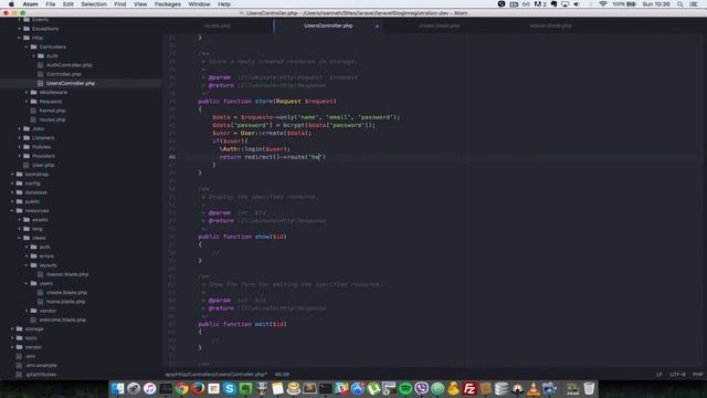 Laravel 5 Login Registration Tutorial System - 7 Register User B смотреть онлайн